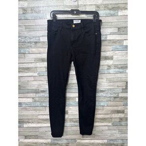 Women’s Frame Denim Jeans Le Skinny De Black Size 30